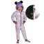 Disney Minnie Purple sötétben világító gyerek hosszú pizsama, overál 7 - 8 év / 122 - 128 cm