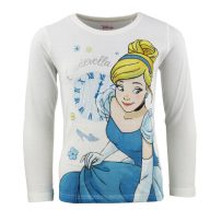   Disney Hercegnők Cinderella White gyerek hosszú póló, felső 8 év / 128 cm
