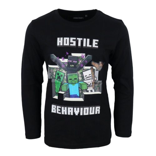 Minecraft Hostile gyerek hosszú ujjú póló, felső 12 év / 152 cm