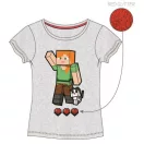 Minecraft Grey gyerek rövid póló, felső 8 év / 128 cm