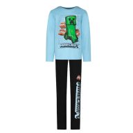   Minecraft TNT Light Blue gyerek hosszú pizsama 6 év / 116 cm