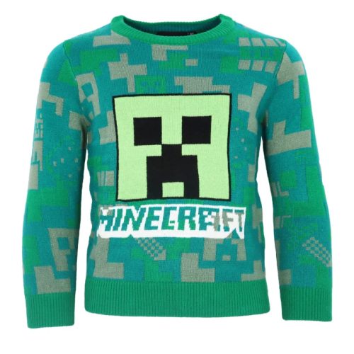 Minecraft gyerek kötött pulóver 9 év