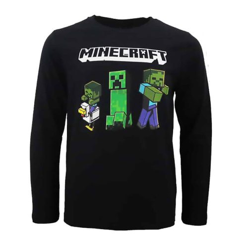 Minecraft Dark gyerek hosszú ujjú póló, felső 11 év