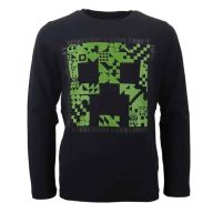   Minecraft Dark gyerek hosszú ujjú póló, felső 8 év / 128 cm