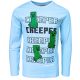Minecraft Creeper gyerek hosszú ujjú póló, felső 8 év / 128 cm