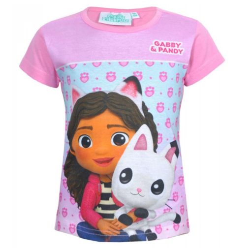 Gabi babaháza Pandy  Light Pink gyerek rövid póló, felső 3 év / 98 cm