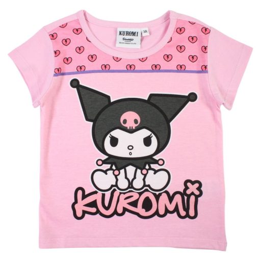 Hello Kitty Kuromi Light Pink gyerek rövid póló, felső 4 év / 104 cm