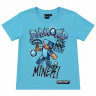   Minecraft Diamond Miner gyerek rövid póló, felső 8 év / 128 cm
