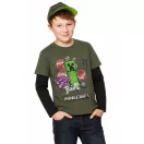 Minecraft Creeper Boom gyerek hosszú ujjú póló, felső 12 év / 152 cm