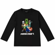   Minecraft Battle Black gyerek hosszú ujjú póló, felső 6 év / 116 cm