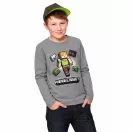 Minecraft Alex Adventure Grey gyerek hosszú ujjú póló, felső 8 év / 128 cm