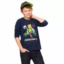 Minecraft Alex Adventure Blue gyerek hosszú ujjú póló, felső 9 év / 134 cm