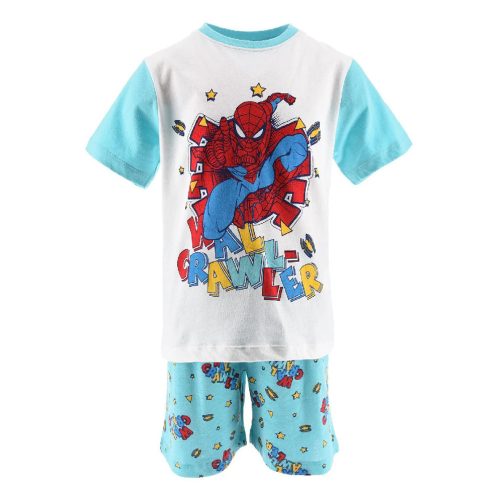 Pókember Wall Crawler Blue gyerek rövid pizsama 8 év / 128 cm