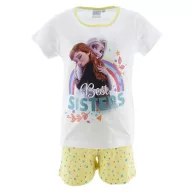   Disney Jégvarázs Best Sisters White gyerek rövid pizsama 4 év / 104 cm
