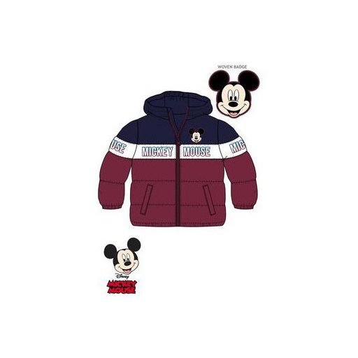 Disney Mickey Burgundy baba bélelt kabát 18 hó