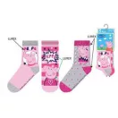 Peppa malac Sparkle Steps Grey gyerek zokni  31/34