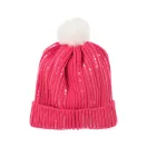 Barbie Pink flitteres gyerek sapka + kesztyű szett 52 cm