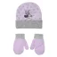 Disney Minnie Dots Purple baba sapka + kesztyű szett 48 cm