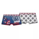 Bosszúállók Captain America gyerek boxeralsó 2 darab/csomag 9 - 10 év / 134 - 140 cm