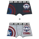 Marvel Captain America férfi boxeralsó 2 darab/csomag L