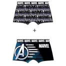 Bosszúállók Captain America Blue férfi boxeralsó 2 darab/csomag S