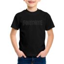 Fortnite Black gyerek rövid póló, felső 16 év / 176 cm