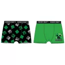 Minecraft Green gyerek boxeralsó 2 darab/csomag 10 év / 140 cm