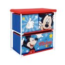 Disney Mickey Star játéktároló állvány 3 rekeszes 53x30x60 cm