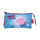 Peppa malac Rocket 3 rekeszes tolltartó 21 cm