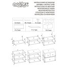 Unikornis Sparkle játéktároló állvány 3 rekeszes 53x30x60 cm