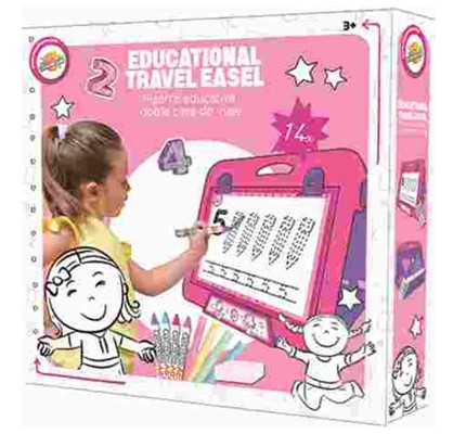 Készségfejlesztő játék, Pink utazó festőállvány