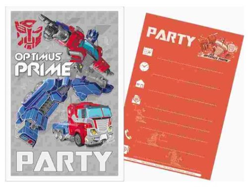 Transformers Party Meghívó