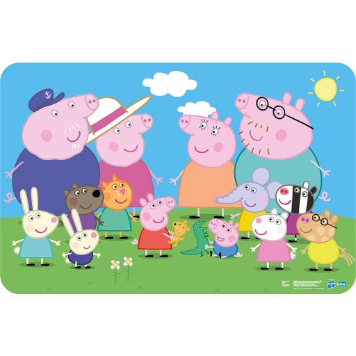 Peppa malac Spend time Together tányéralátét 43x28 cm