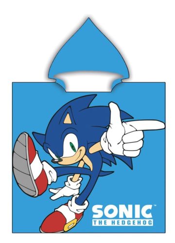 Sonic a sündisznó Dude strand törölköző poncsó 55x110 cm (Fast Dry)
