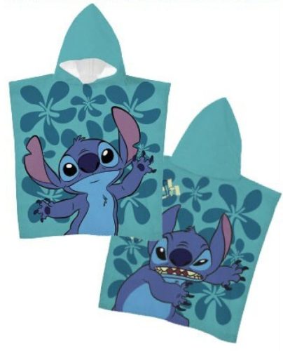 Disney Lilo és Stitch, A csillagkutya Little Mischief strand törölköző poncsó 55x110 cm (Fast Dry)