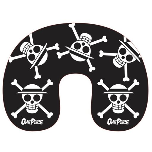One Piece Black Skull utazópárna, nyakpárna