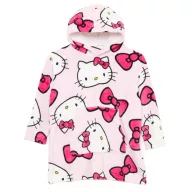   Hello Kitty Bow belebújós plüss polár takaró, poncsó 7-14 év