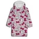 Hello Kitty Bow belebújós plüss polár takaró, poncsó 7-14 év