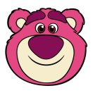 Disney Játékháború Lotso formapárna, díszpárna Velúr