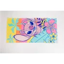 Disney Lilo és Stitch, A csillagkutya Floral Escape fürdőlepedő, strand törölköző 70x140cm (Fast Dry)