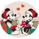 Disney Mickey Gift Karácsonyi formapárna, díszpárna 31x31 cm