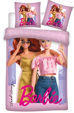 Barbie Duo ágyneműhuzat 135×200cm, 80×80 cm
