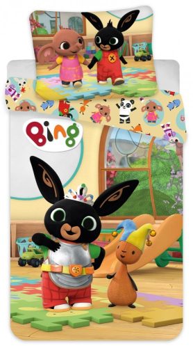 Bing Play gyerek ágyneműhuzat 100×135cm, 40×60 cm