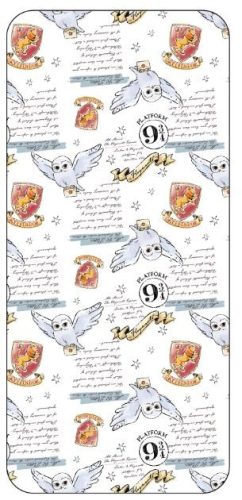 Harry Potter Letter gumis lepedő 90x200 cm