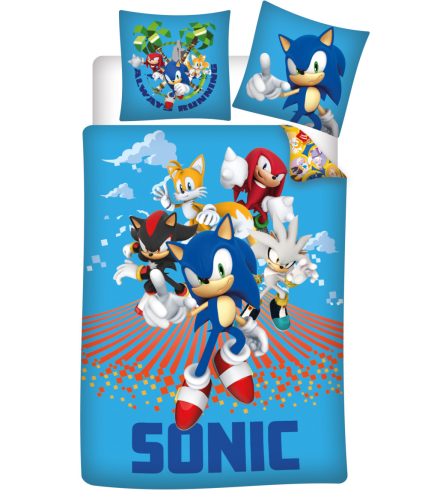 Sonic, a sündisznó Always Running ágyneműhuzat 140×200cm, 70×90 cm