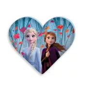   Disney Jégvarázs Leaf formapárna, díszpárna 35x30 cm Velúr