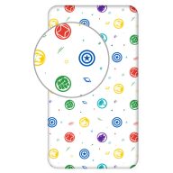 Bosszúállók Symbols gumis lepedő 90x200 cm