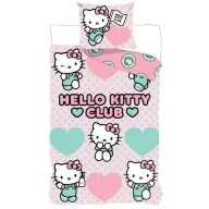 Hello Kitty Club ágyneműhuzat 140×200cm, 70×90 cm