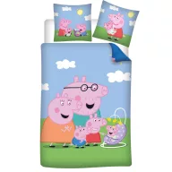   Peppa malac New Member gyerek, ovis ágyneműhuzat 100×135cm, 40×60 cm