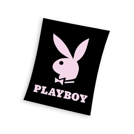 Playboy Black coral fleece polár takaró 150x200cm